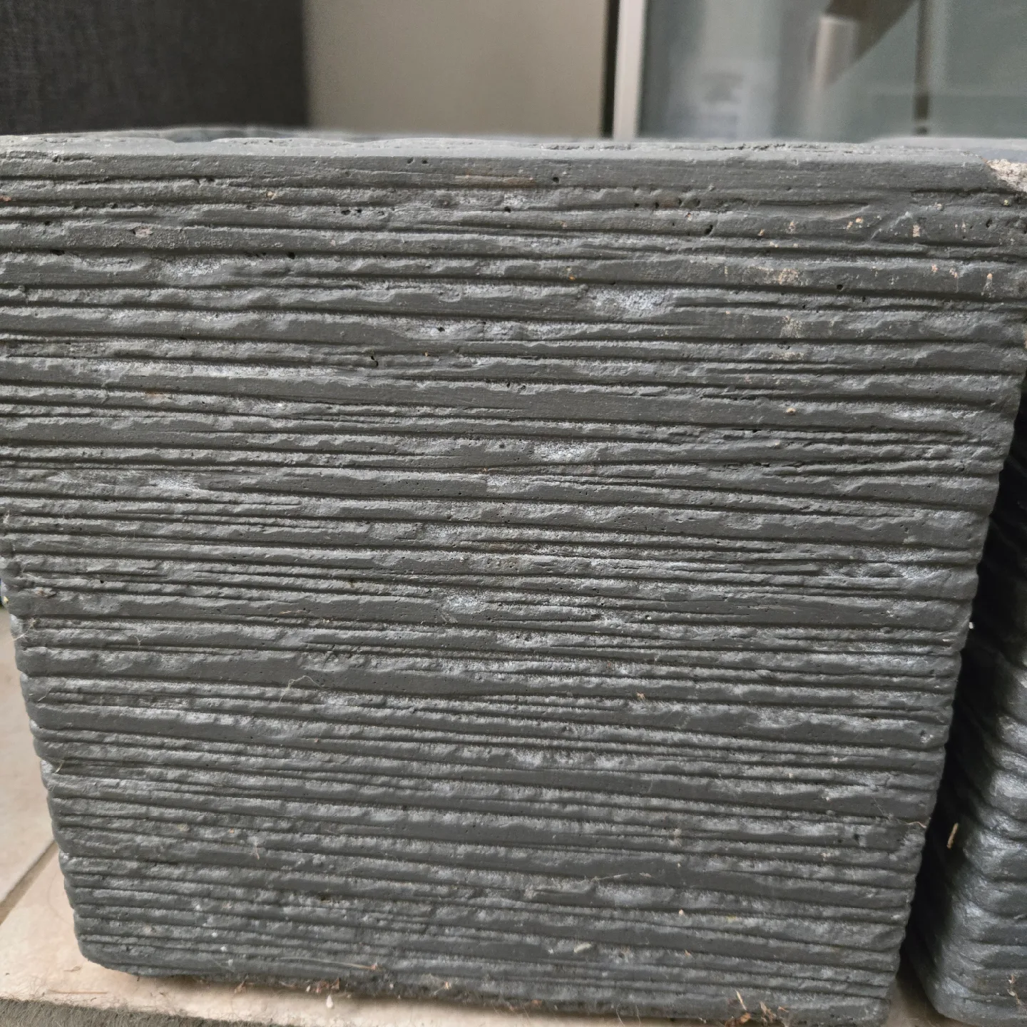 8 X 8 Inches  Grey Square Planters - Set of 2 image indicator(3)