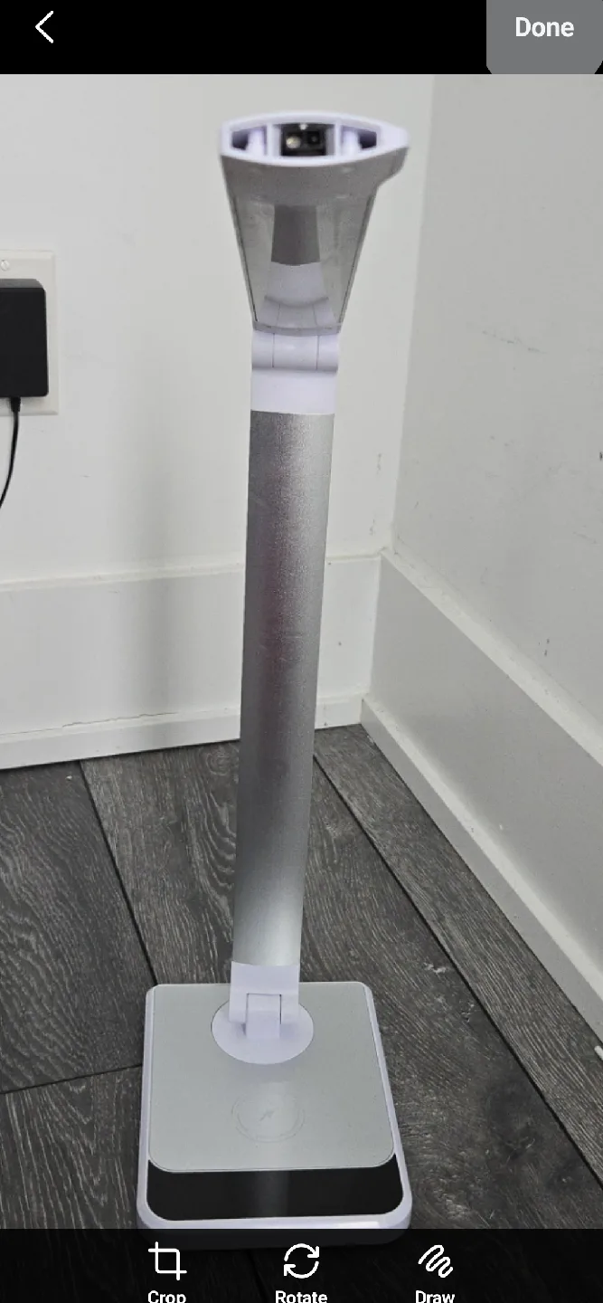LED Desk Lamp with Wireless Charger - Silver thumbnail