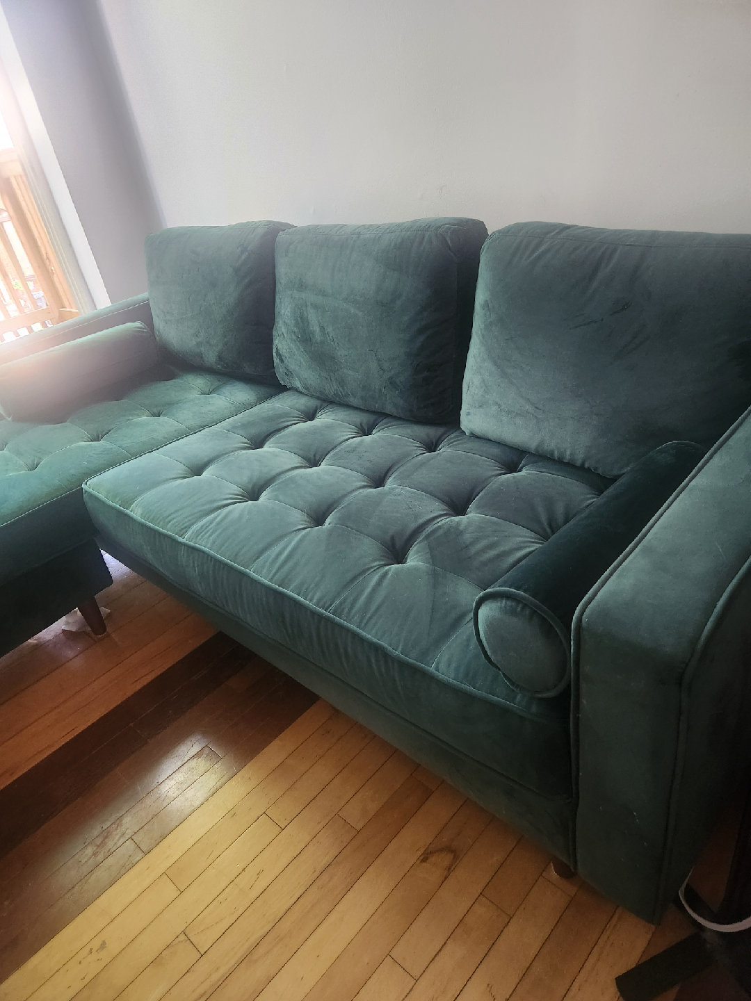 FREE DELIVERY AllModern Geo 84" Wide Reversible Sofa and Chaise - photo 2