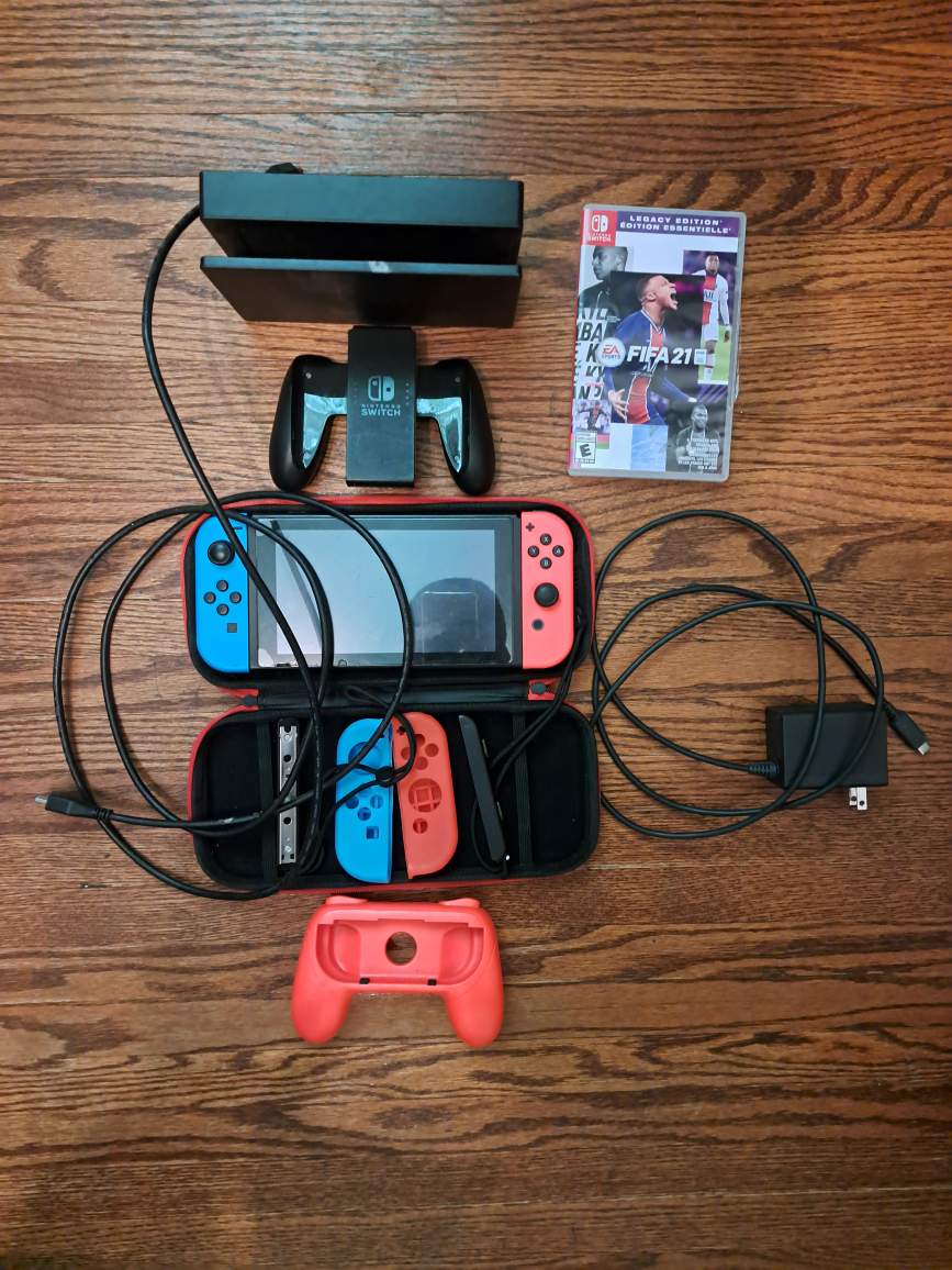 Nintendo Switch Console with Accessories & FIFA 21