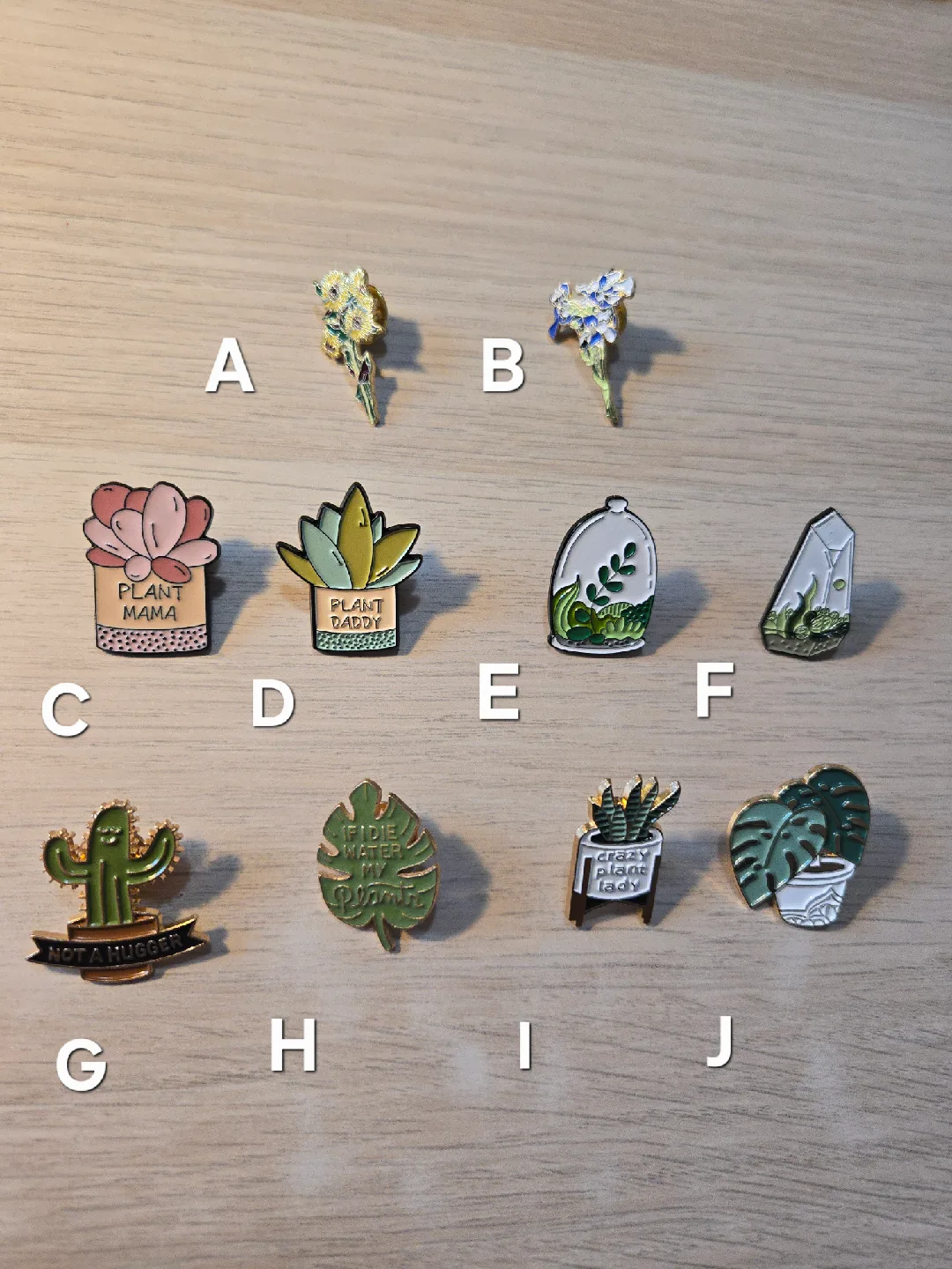Plant Enamel Pins - Cute Plant Lover Accessories image indicator(2)