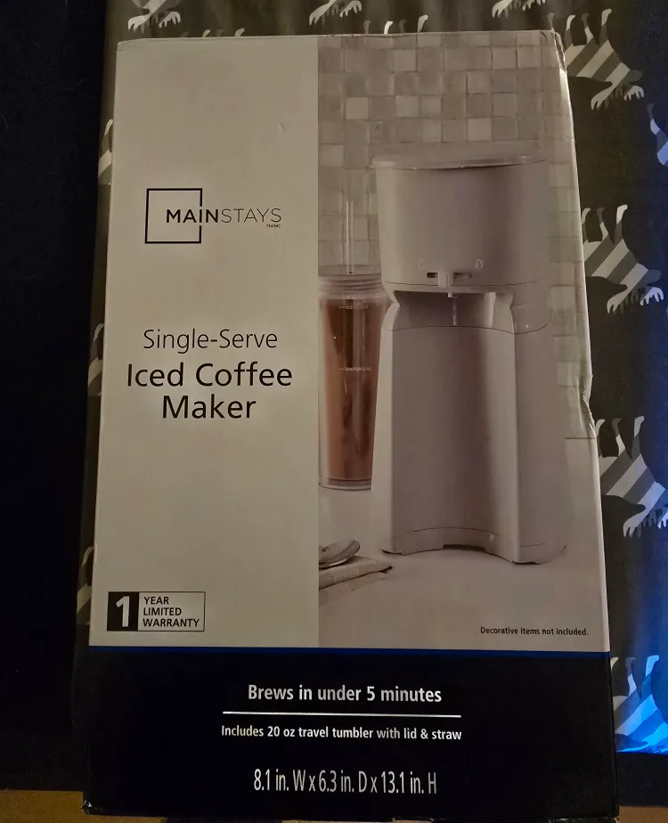 Mainstays Single-Serve Iced Coffee Maker - NEW! thumbnail