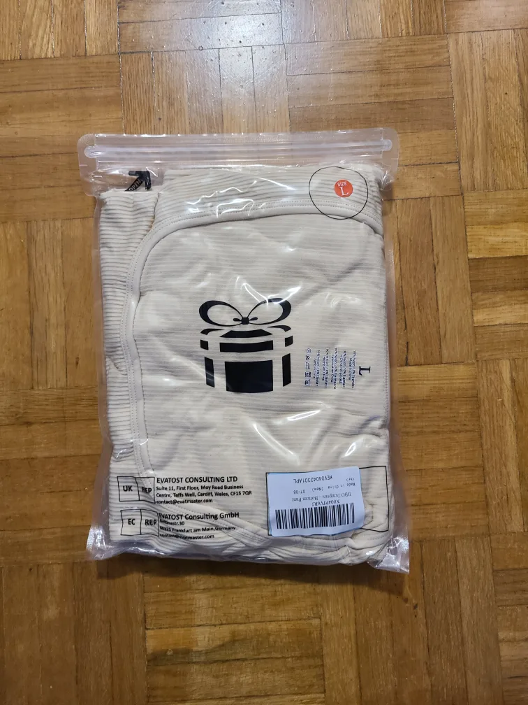 Women's Ribbed Jumpsuit (colour: apricot) -  sz L image indicator(2)