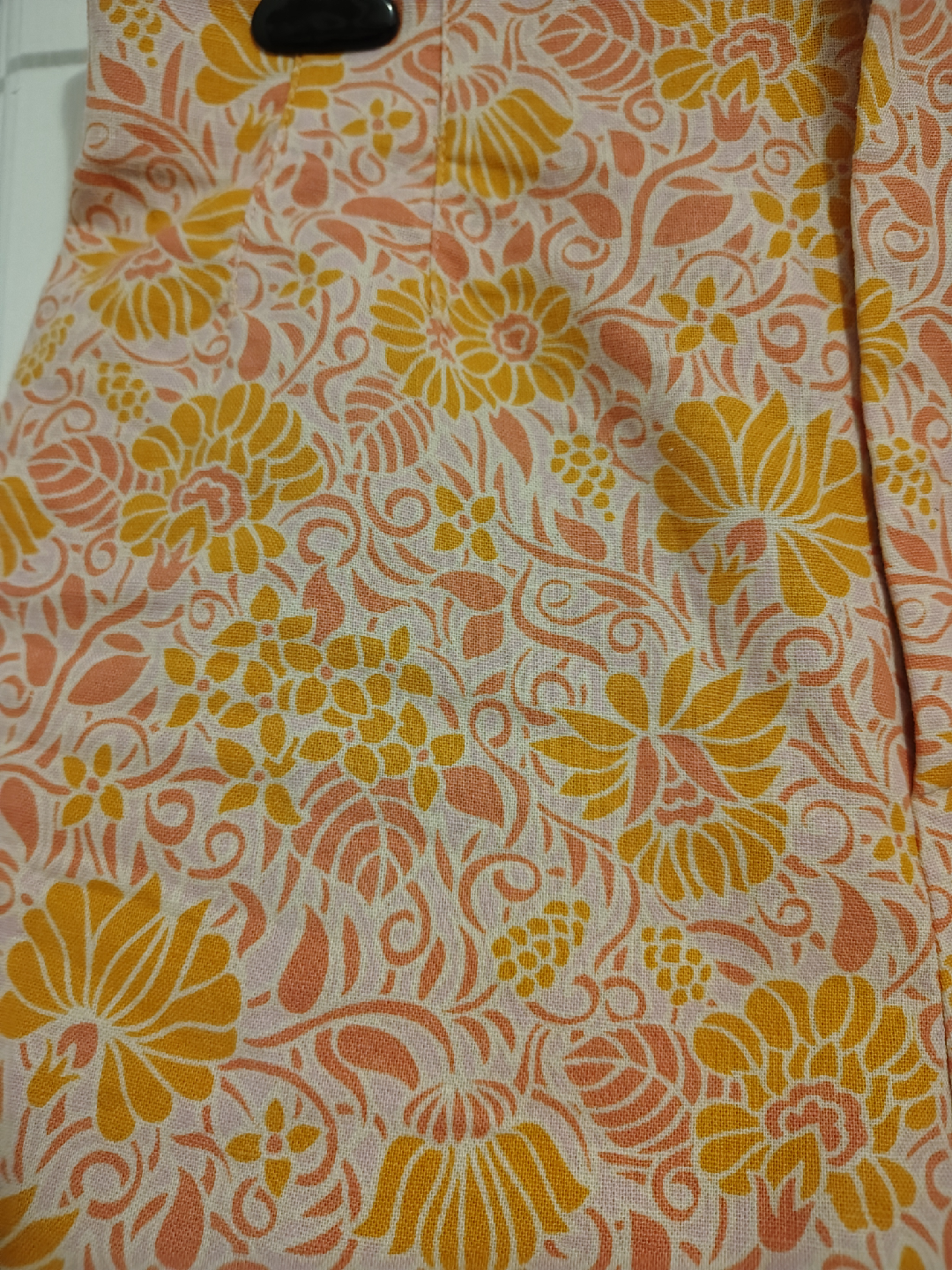 Zara Floral Print Shorts - Orange & Yellow - photo 2