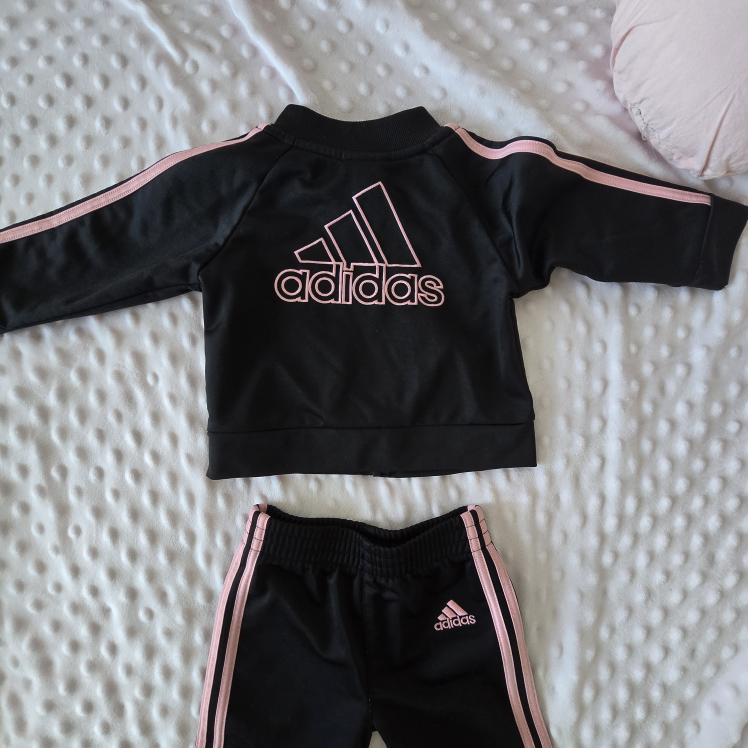 Adidas Baby Tracksuit - Black & Pink - photo 2