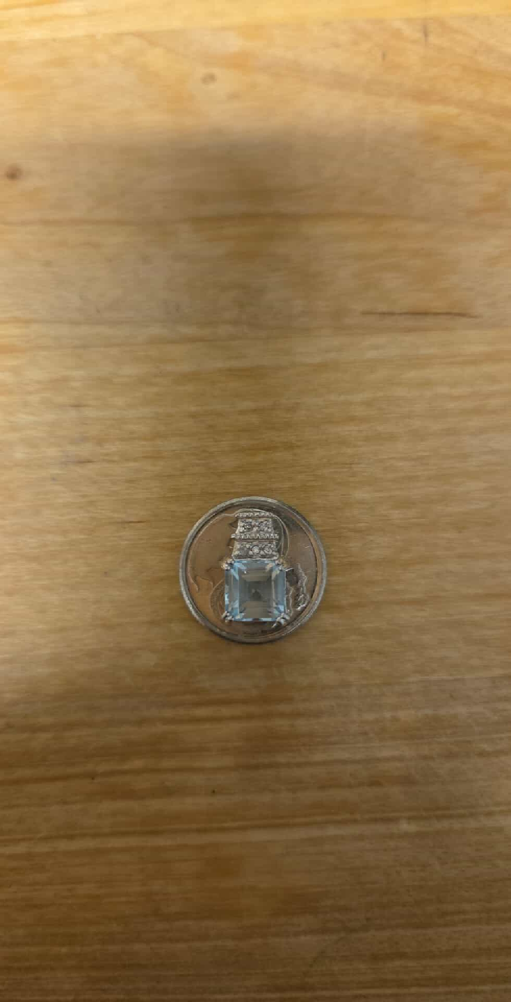 Sterling Silver Aquamarine Pendant - photo 4