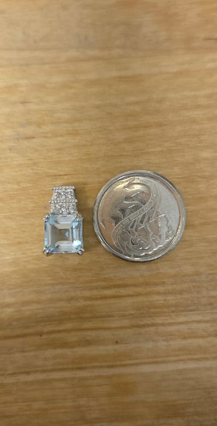 Sterling Silver Aquamarine Pendant - photo 5