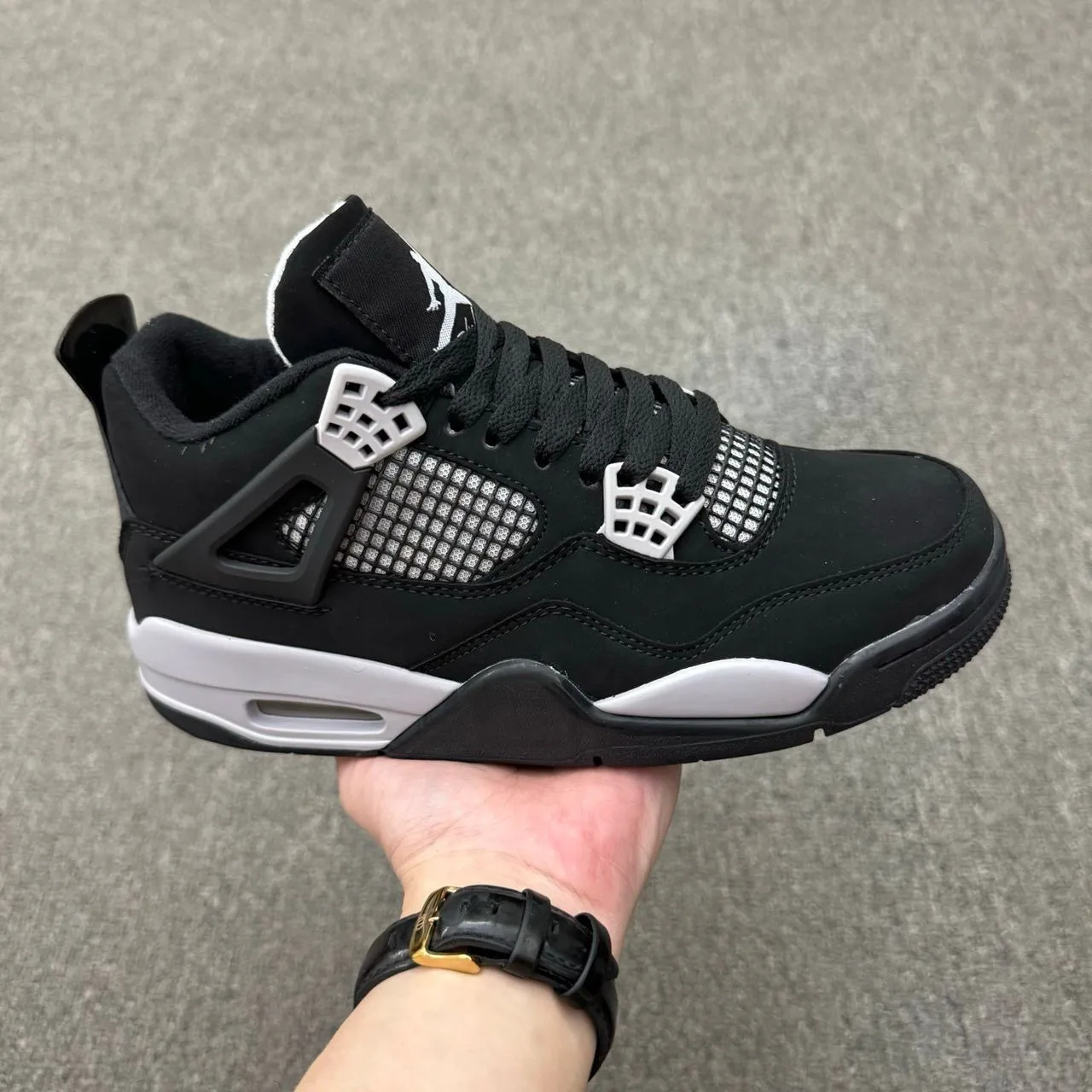 “Brand New Black & White Retro J4 Sneakers - unused thumbnail