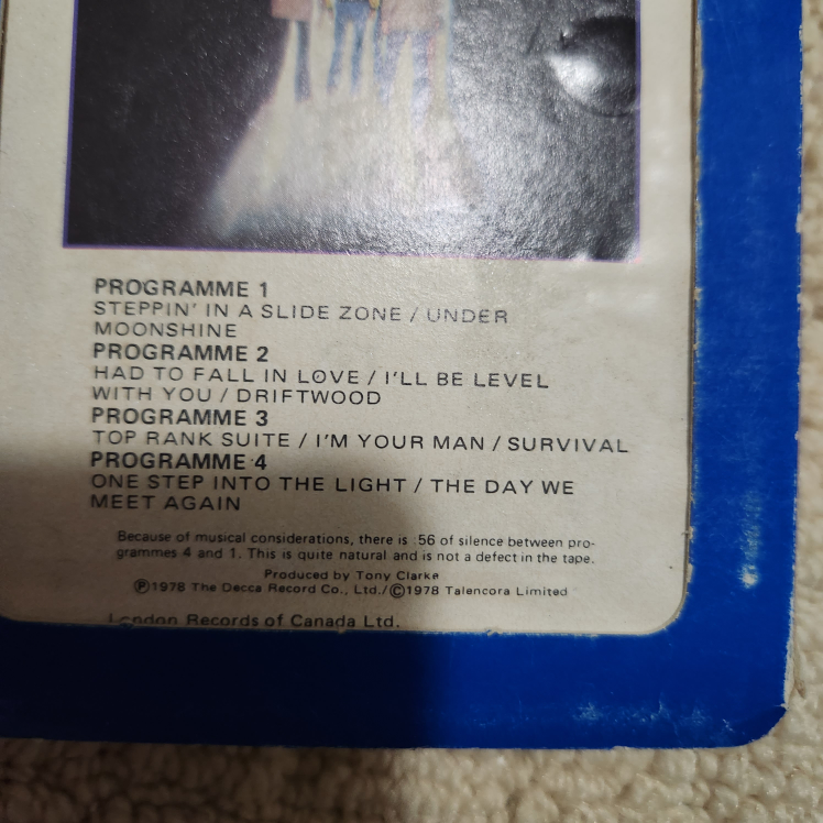 Moody Blues & Edgar Winter Joe Walsh 8-Track Tape Cartridges - photo 3