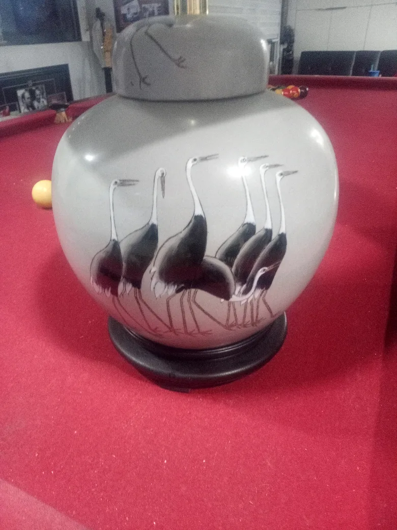 Hometrends Large Lamp Shade & Ceramic Base image indicator(2)