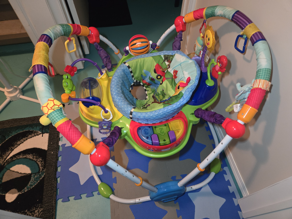 Baby Einstein Exersaucer with Piano / Great for Leg Strength! - photo 2