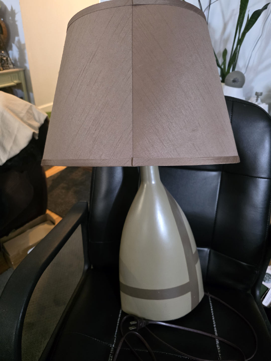 Table Lamp - Beige & Brown
