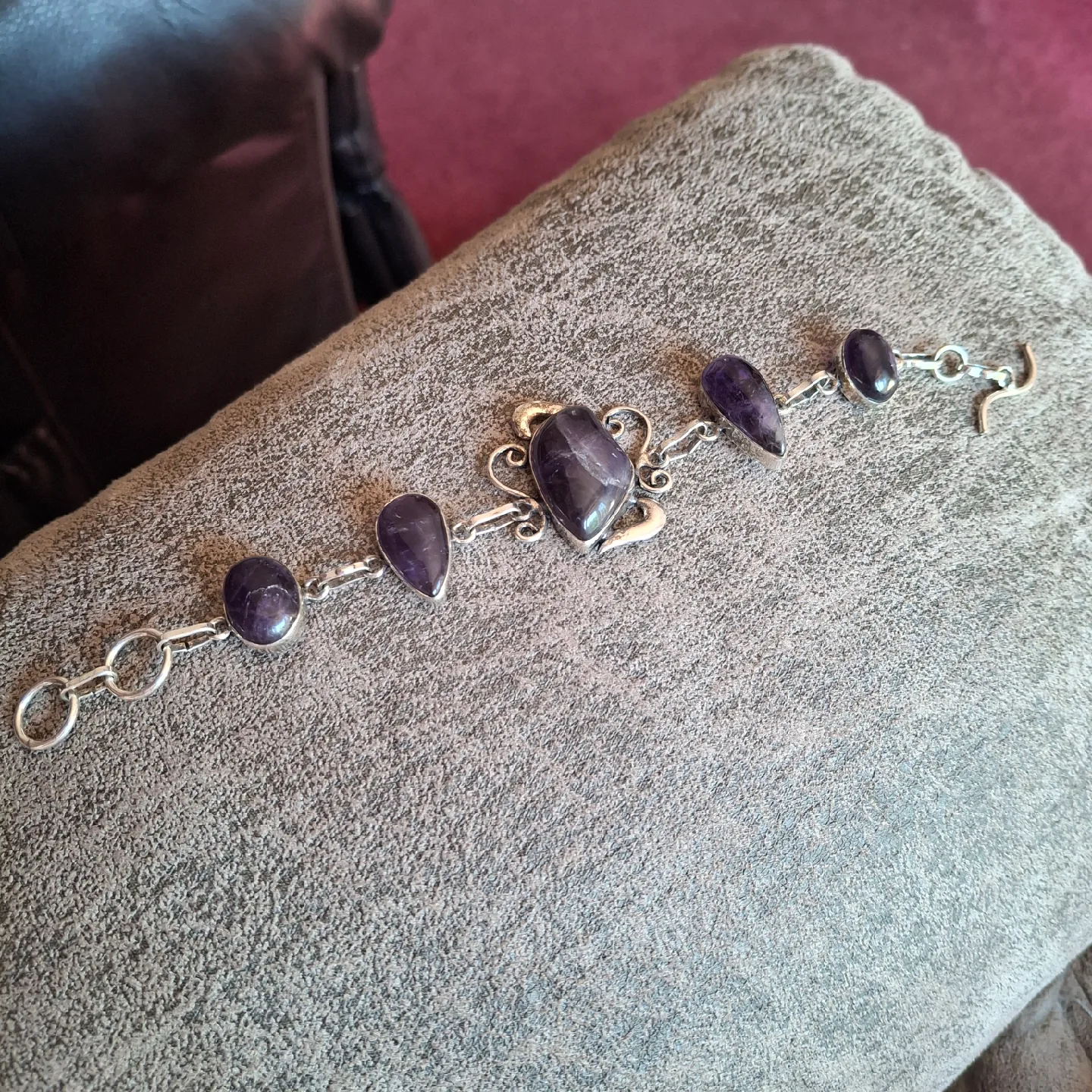 Amethyst & Silver Bracelet thumbnail