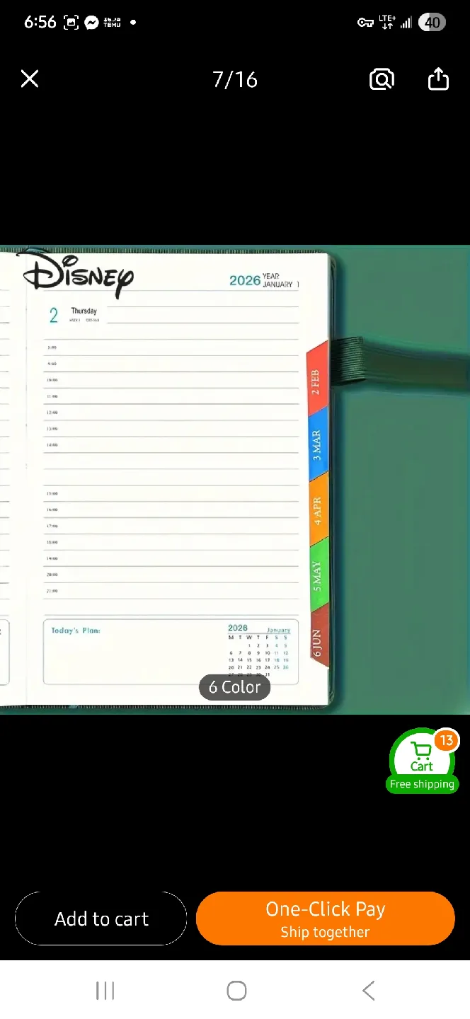 NEW Disney 2026 Stitch A5 Notebook - Pink 💖 image indicator(3)