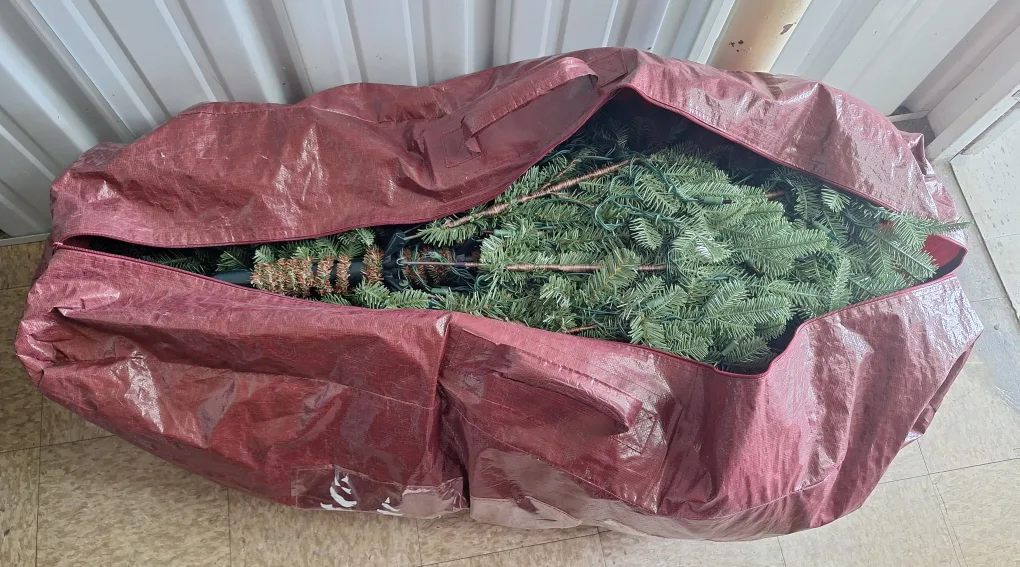 6 foot Premium Christmas Tree with Some Ornaments included thumbnail