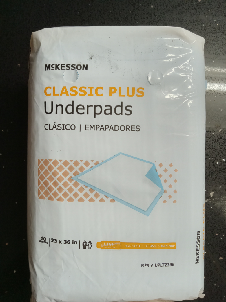 McKesson Classic Plus Underpads 23 x 36 in