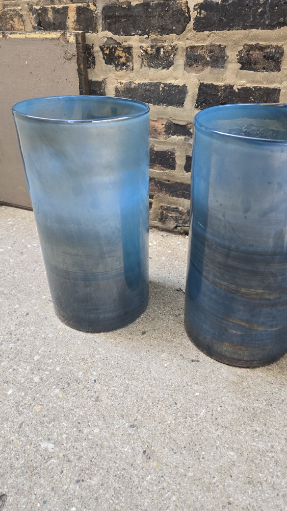 TALL GLASS VASES 15" tall - photo 3