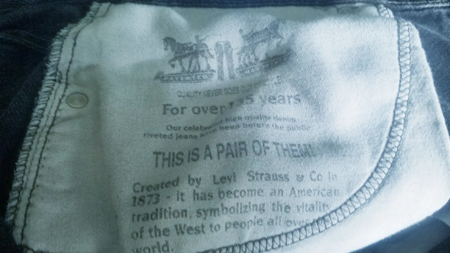 Vintage Black Levi's Strauss and Co. Mens Jeans 40 X 34 image indicator(10)