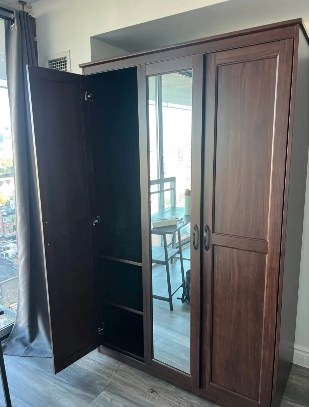 IKEA SONGESAND WARDROBE LIKE NEW BROWN image indicator(2)