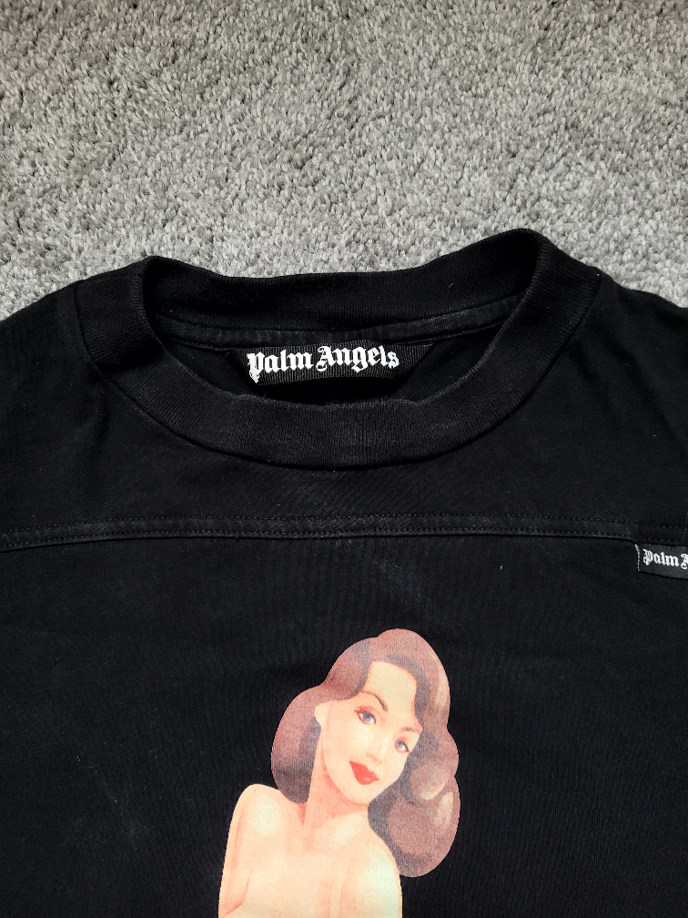 Palm Angels Mermaid Logo Over Tee - photo 4
