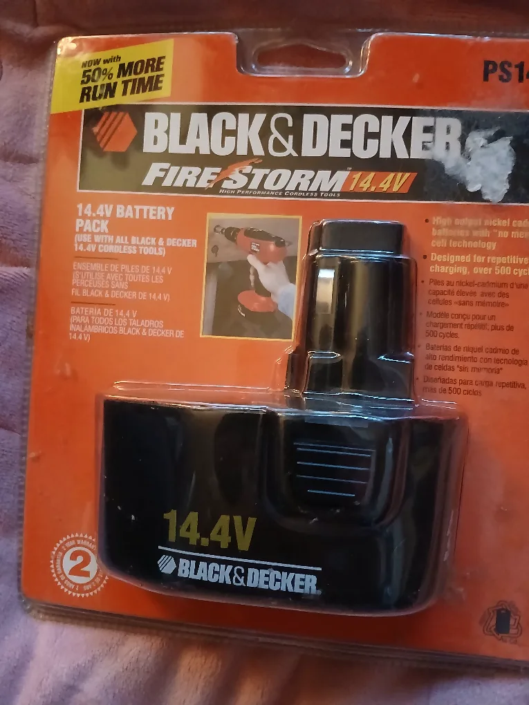 Black & Decker Firestorm 14.4V Battery Pack PS140 thumbnail