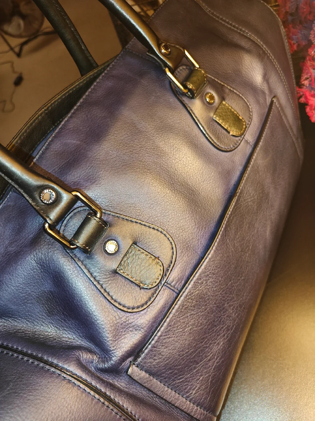Ted Baker London Leather Duffle  luxury bag thumbnail