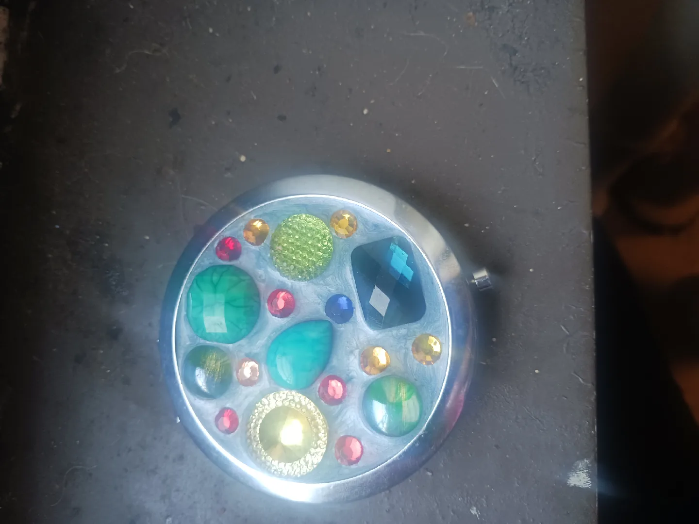 🥕🥕🥕🥕🥕Jeweled Compact Mirror thumbnail