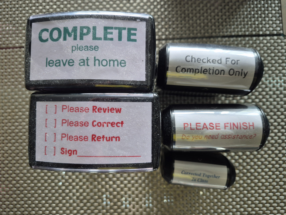 custom made self inking teacher stamps - photo 3