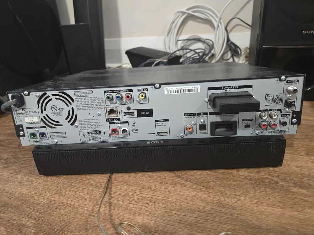 Sony HCD-E500W Home Theatre System thumbnail