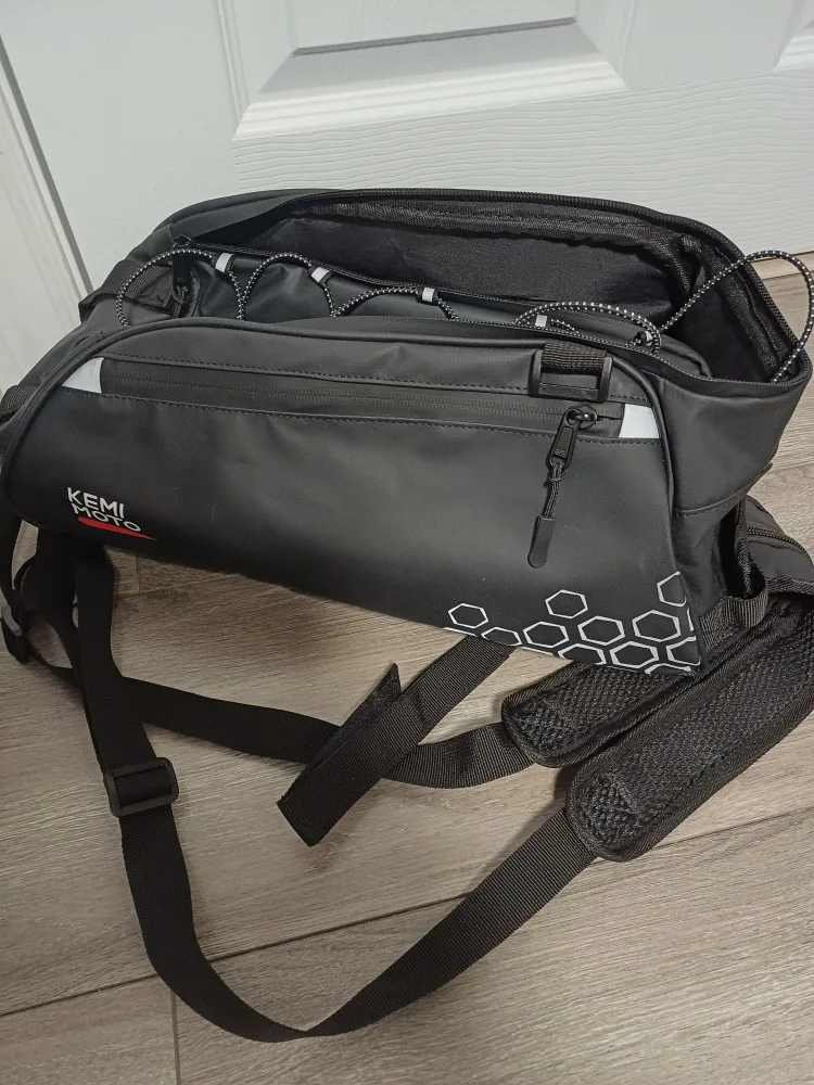 KEMIMOTO 8L Bike Rack Bag - Black image indicator(10)