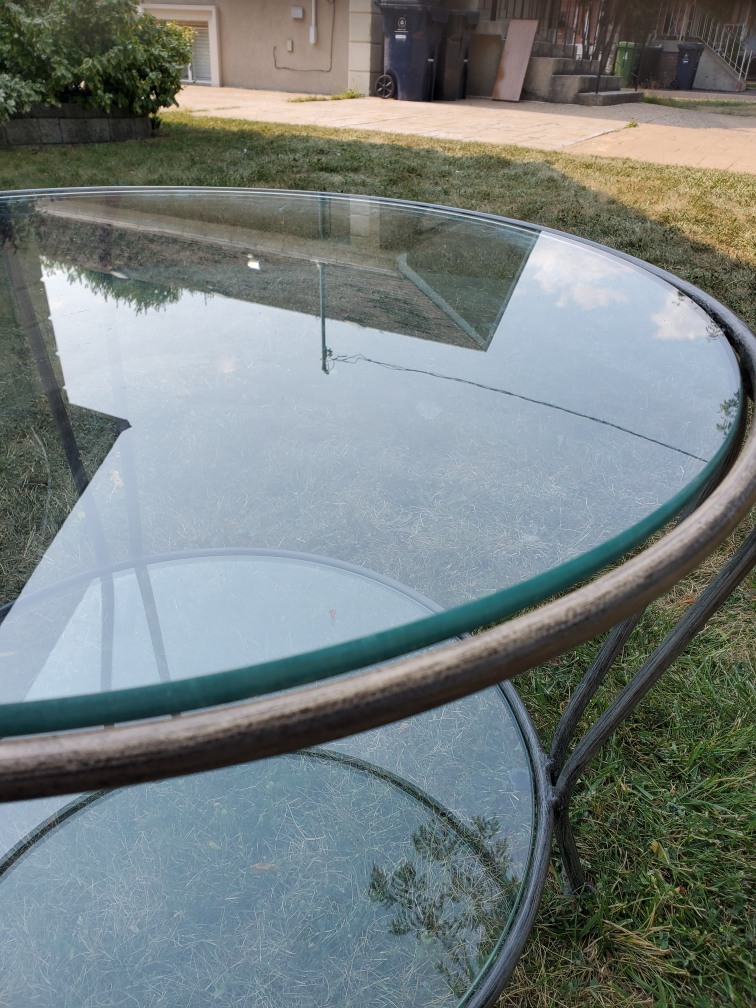 Glass table  ( 2-tier) - photo 2