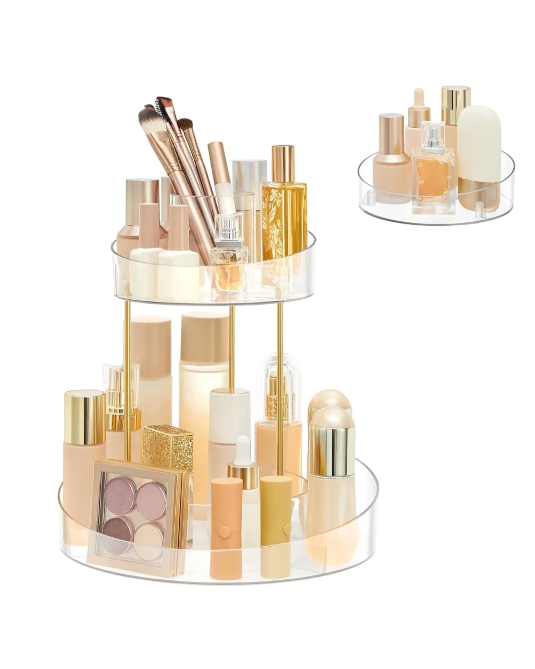 SONGMICS 2-Tier Acrylic Makeup Organizer thumbnail