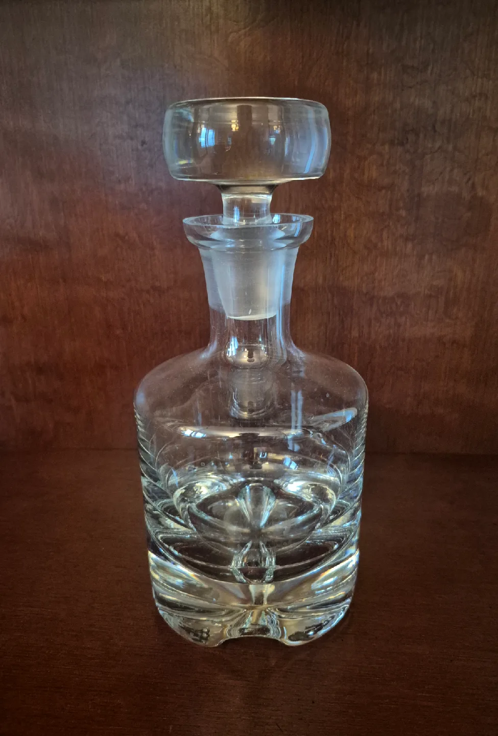 Vintage Crystal Decanter with Stopper thumbnail