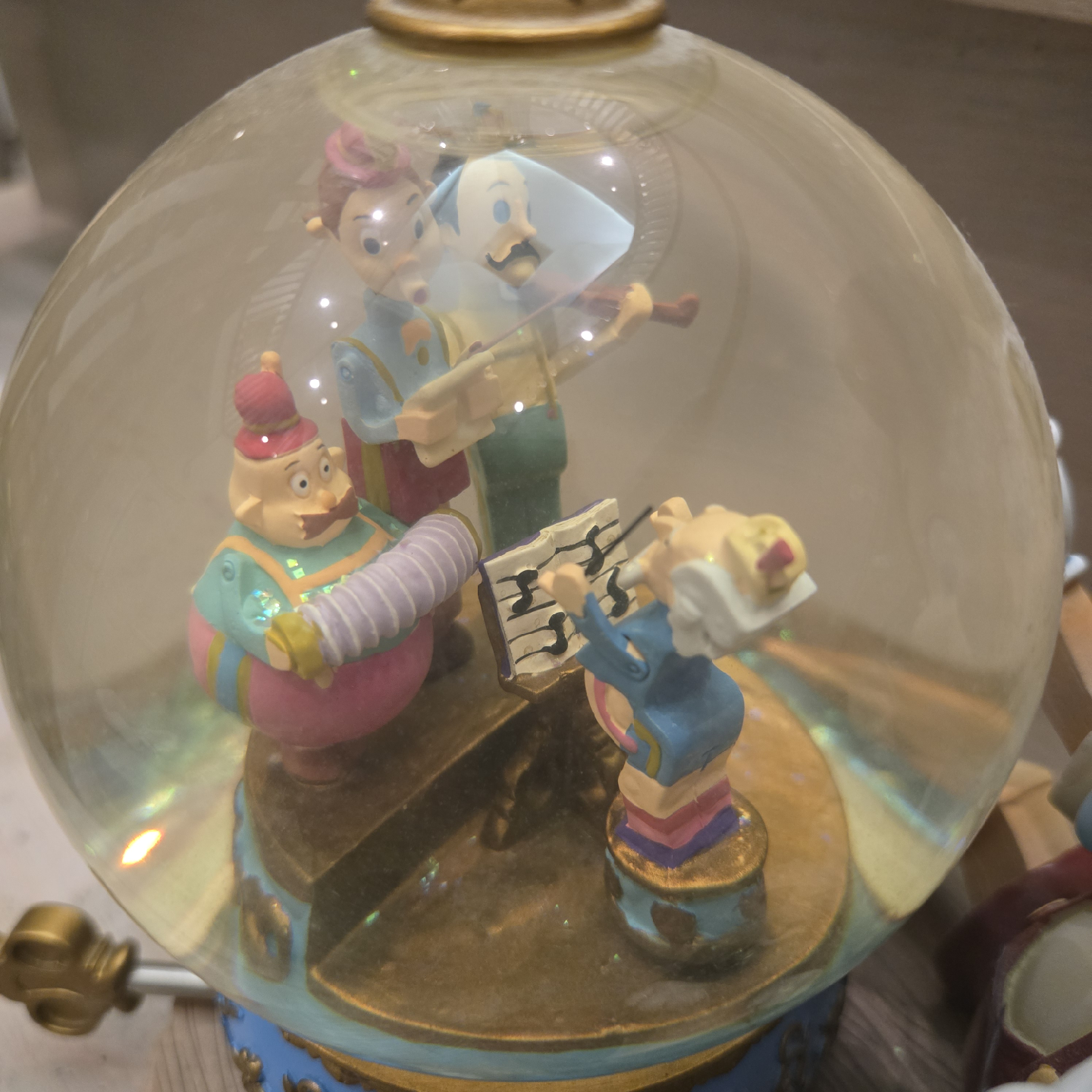 Disney Pinocchio and Figaro Musical Snow Globe - Brahm's Waltz - photo 2