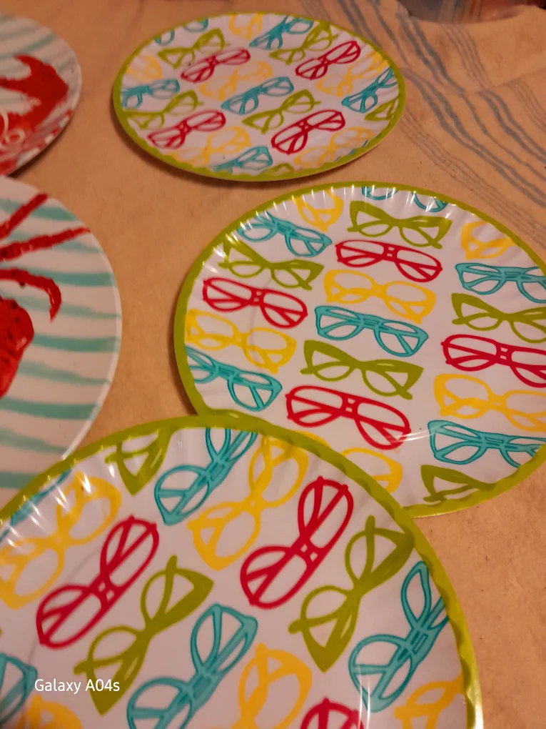 Assorted Decorative Plates,Thrifty Pack of plates🥕 image indicator(3)