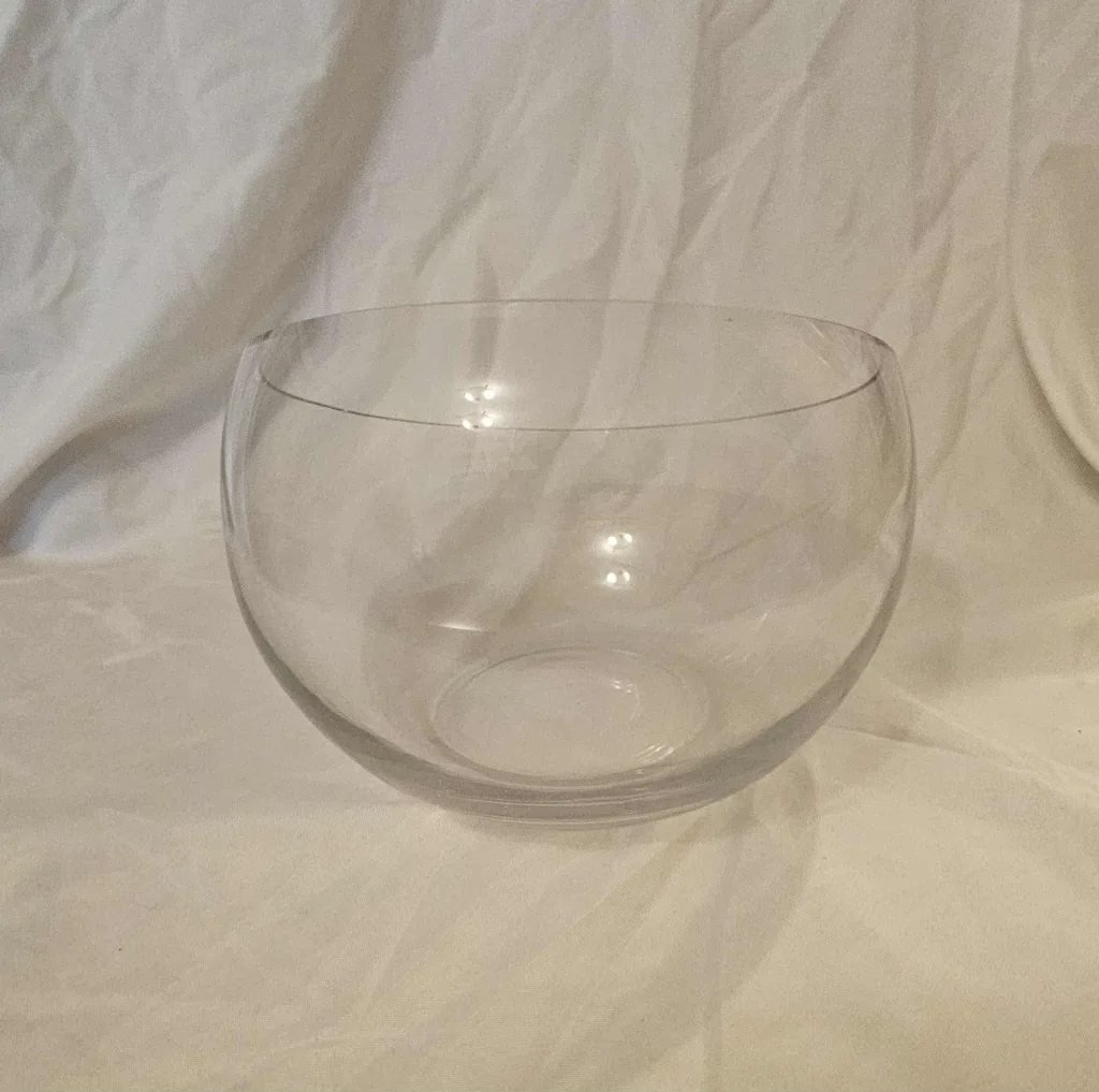 Small Tilted Glass Bowl Vase image indicator(2)