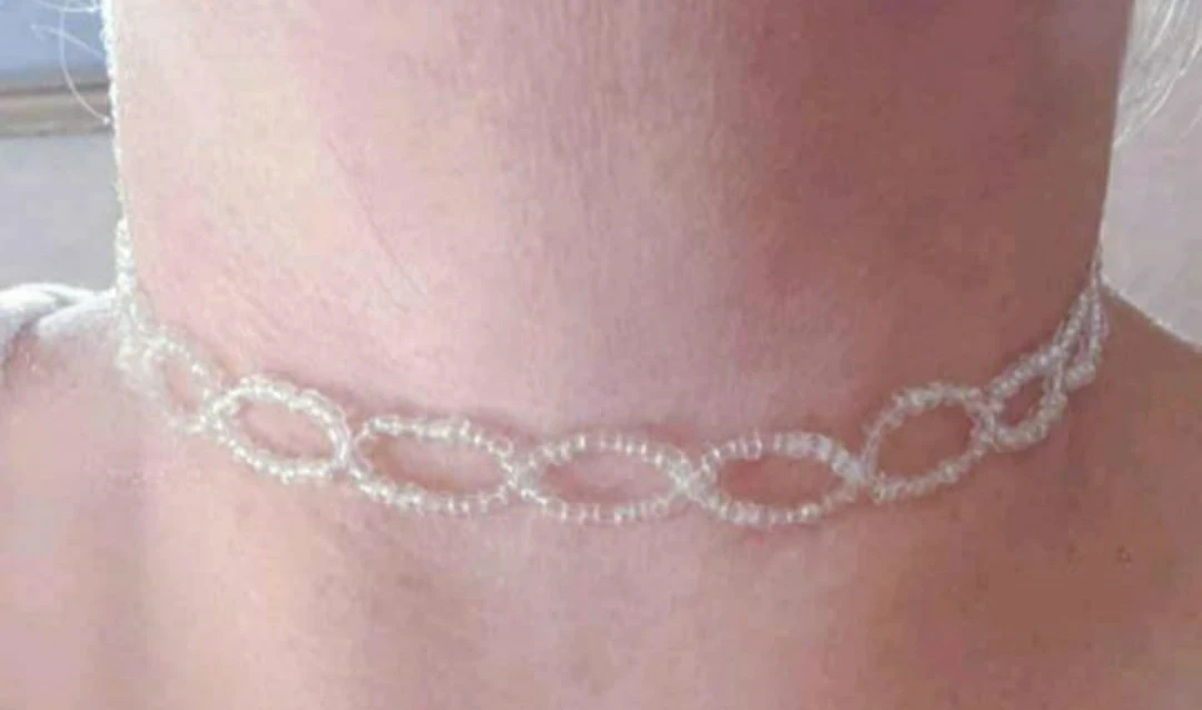 new Beaded Choker Necklace and bracelets set