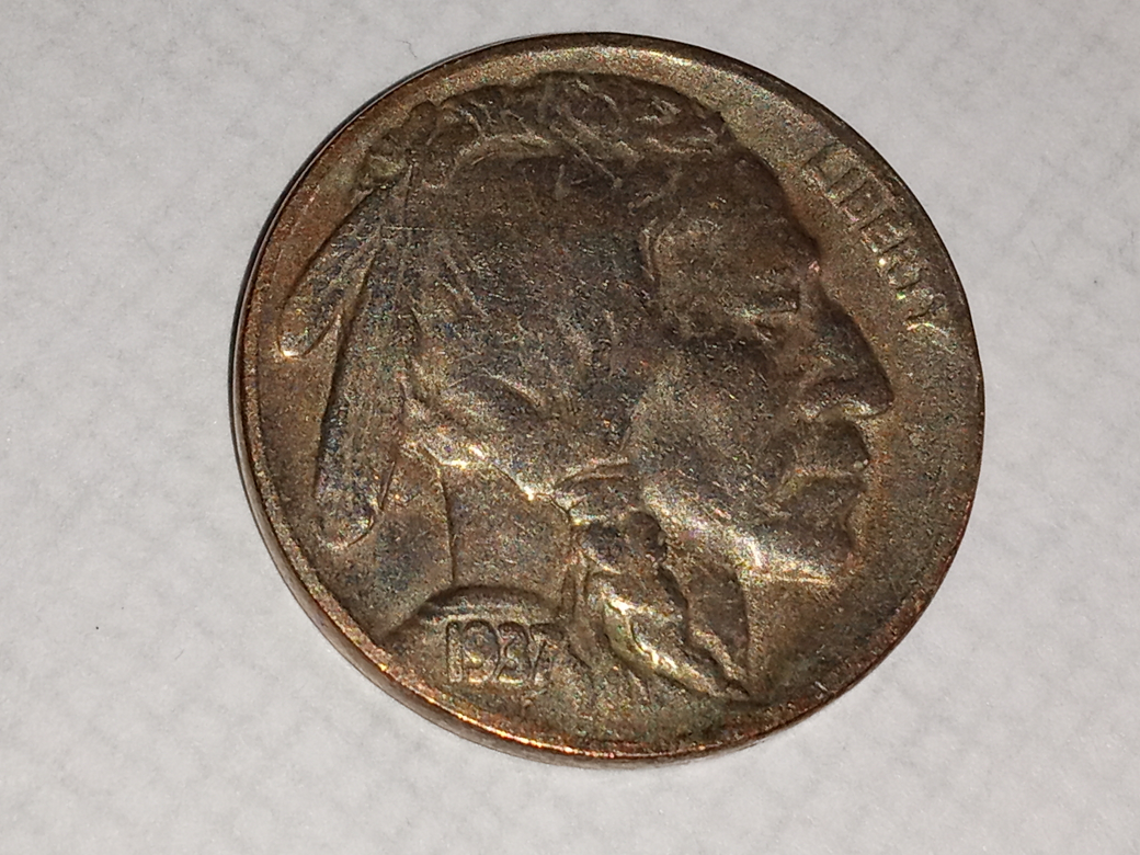found a very old buffalo Nickel date clear 1937 D