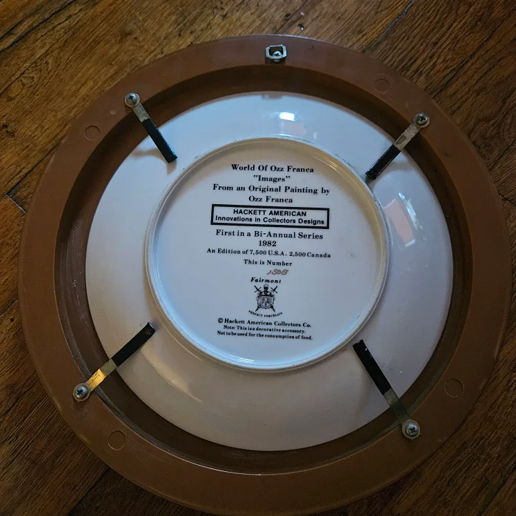 VTG 82s World Of Ozz France Round Plate image indicator(4)