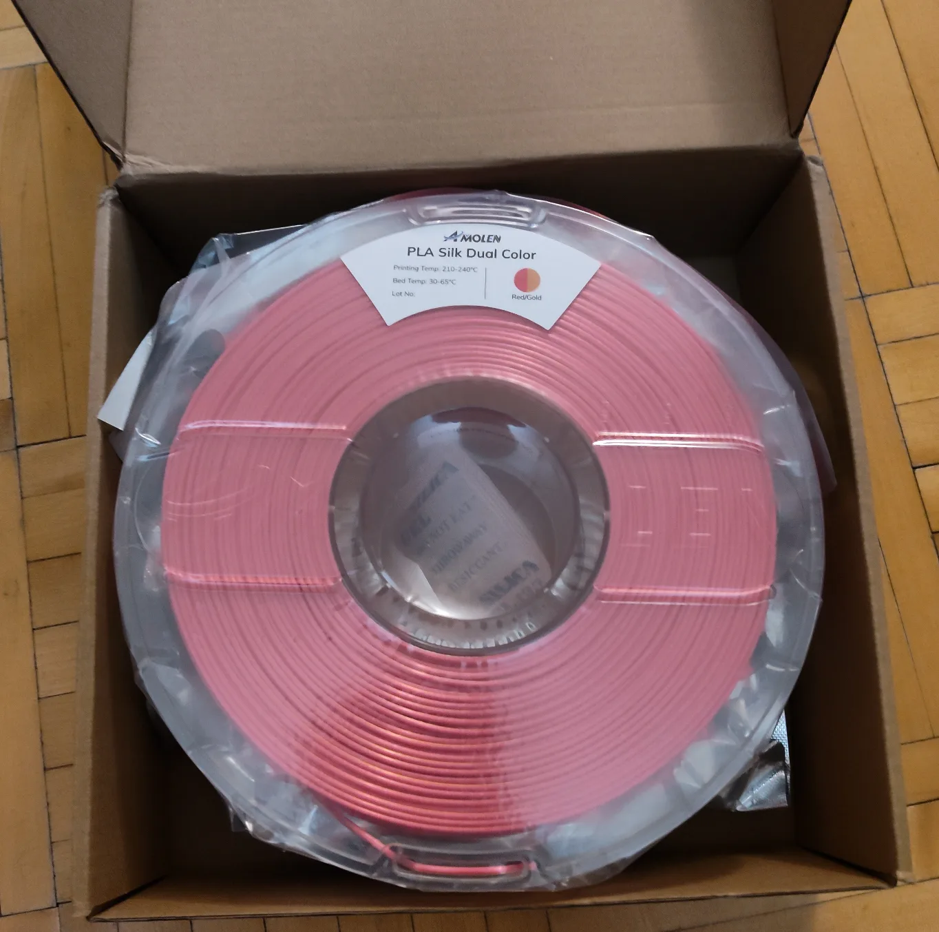 Amolen PLA Silk Dual Color 3D Printer Filament - NEW 🥕