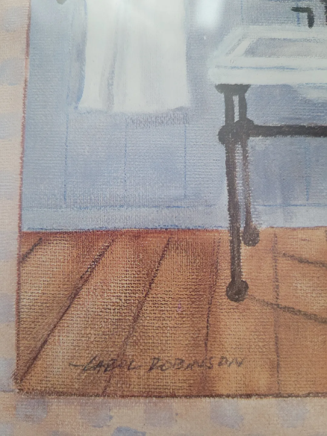 Framed Pastel Bathroom Print - Robinson image indicator(3)