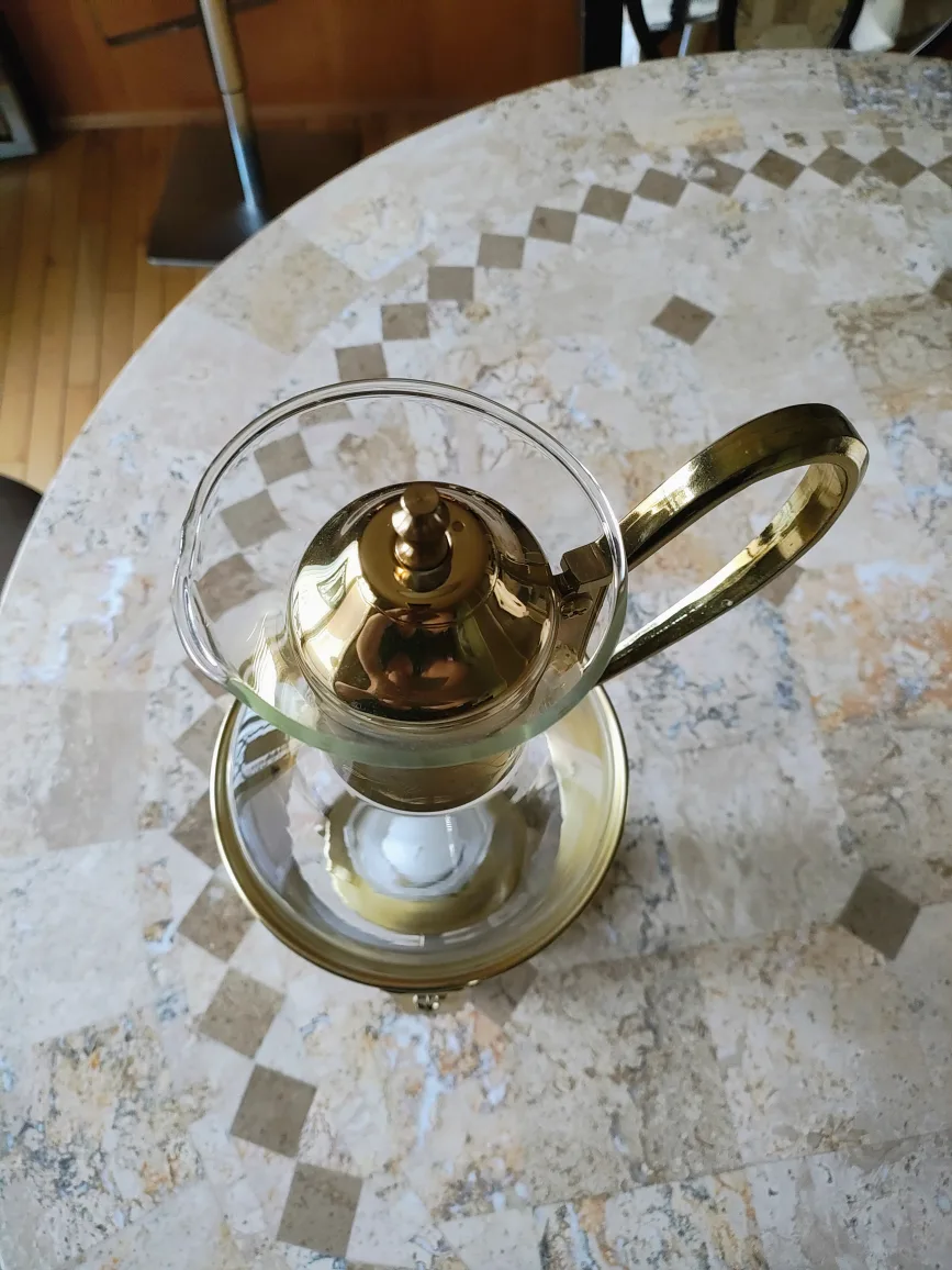 Vintage Princess House Heritage Glass Coffee/ Tea Pot Carafe image indicator(4)