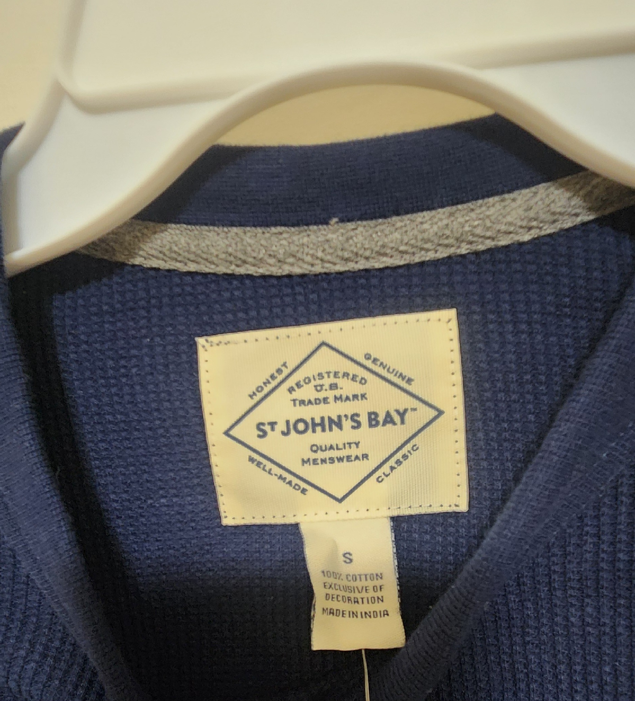 New St. John's Bay Navy Blue Long Sleeve - Size S - photo 3