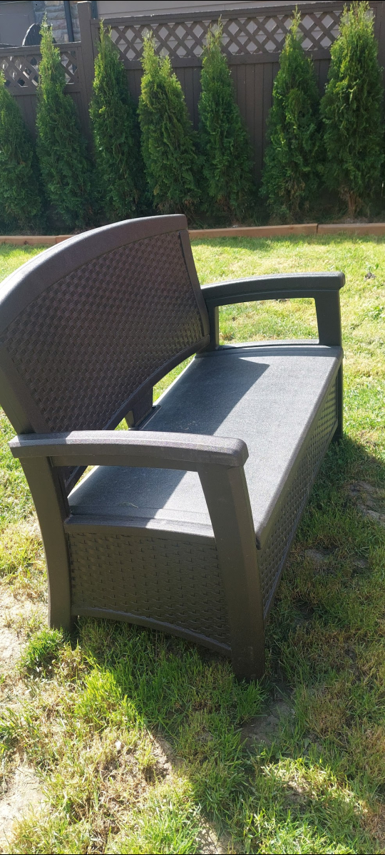 Keter Solana Brown Outdoor Storage Bench - photo 2