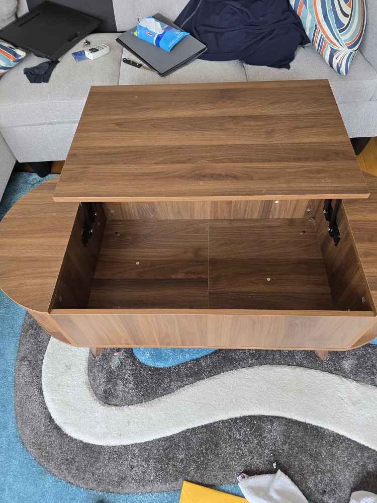 Brown Lift Top Coffee Table - photo 2