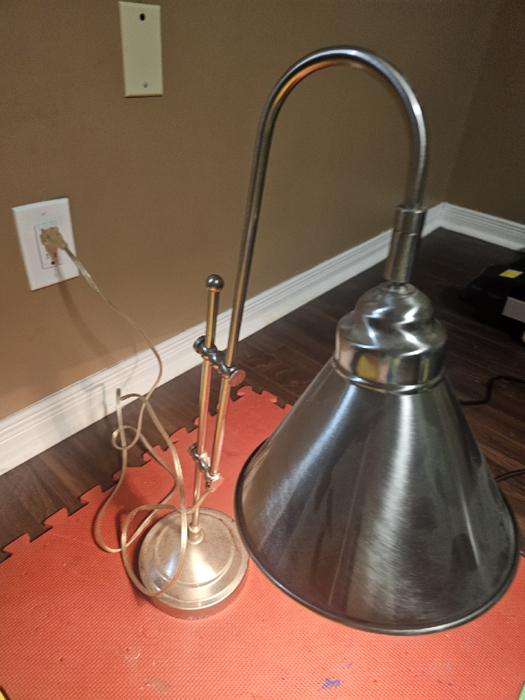 Silver Desk Lamp