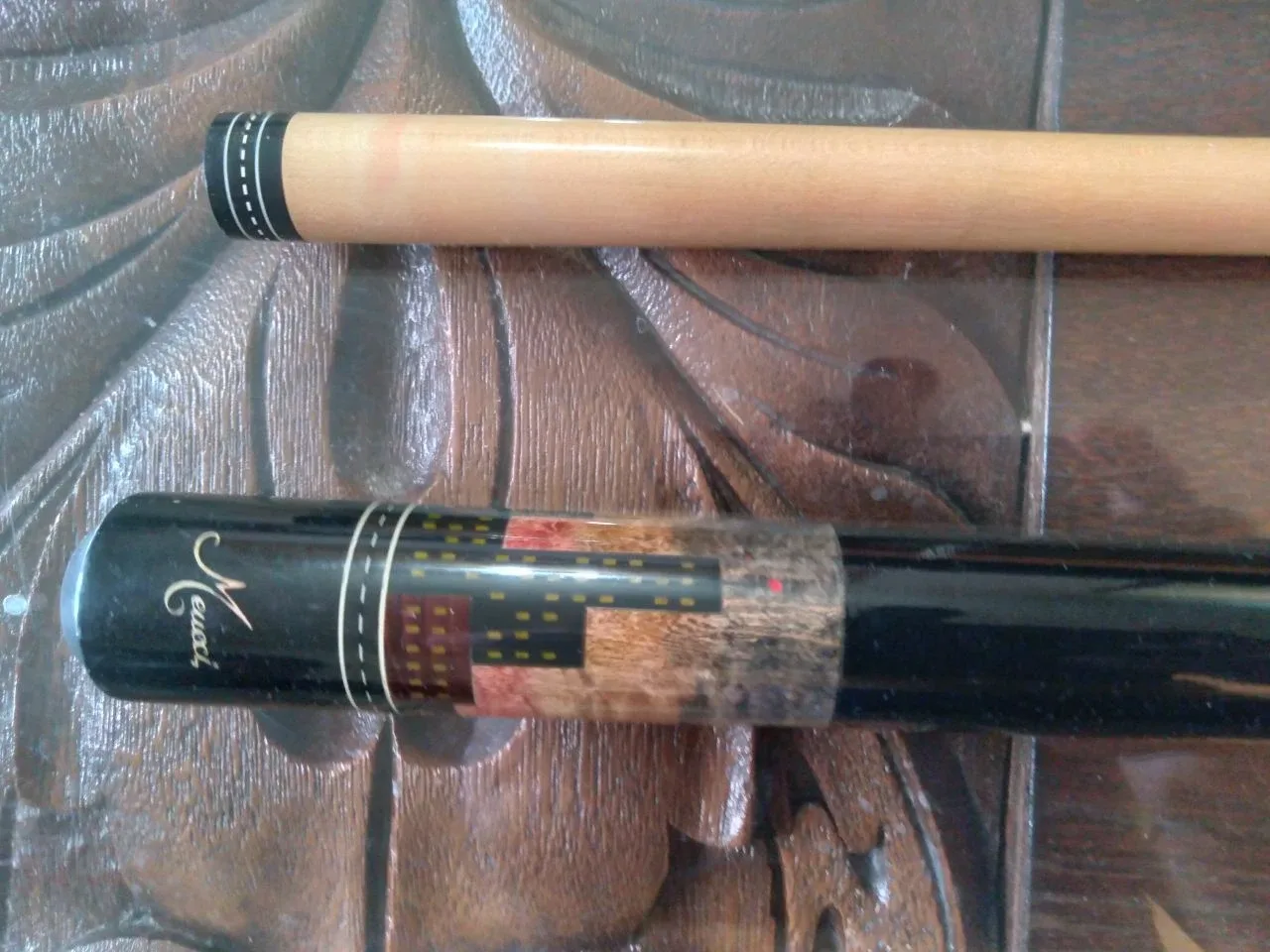 Meucci Pool Cue Stick with Case billiard image indicator(4)