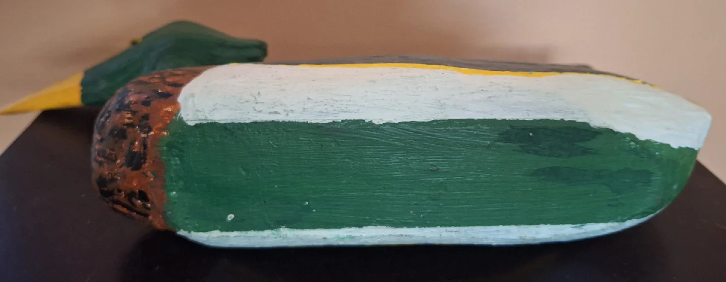 Vintage Large Hand Carved Duck Decoy image indicator(5)