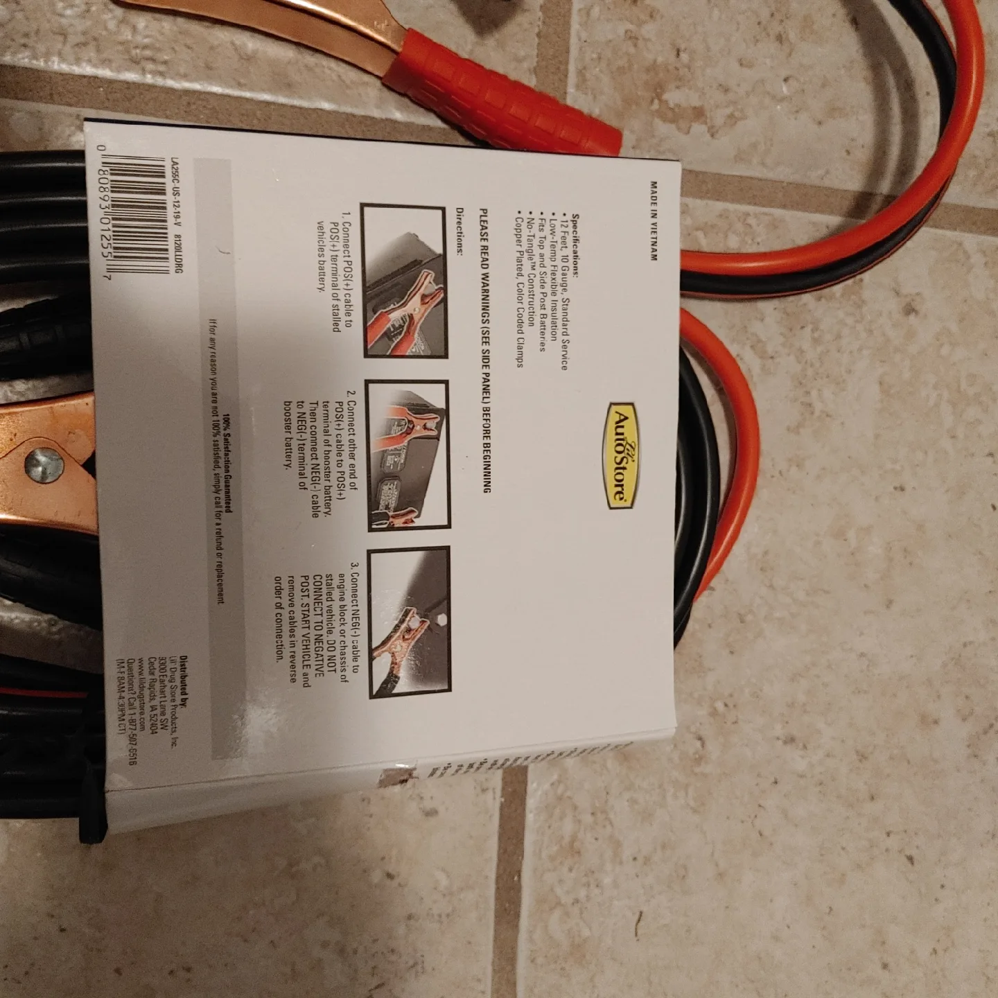 Booster Cables 10 Gauge / 12 Feet New image indicator(4)