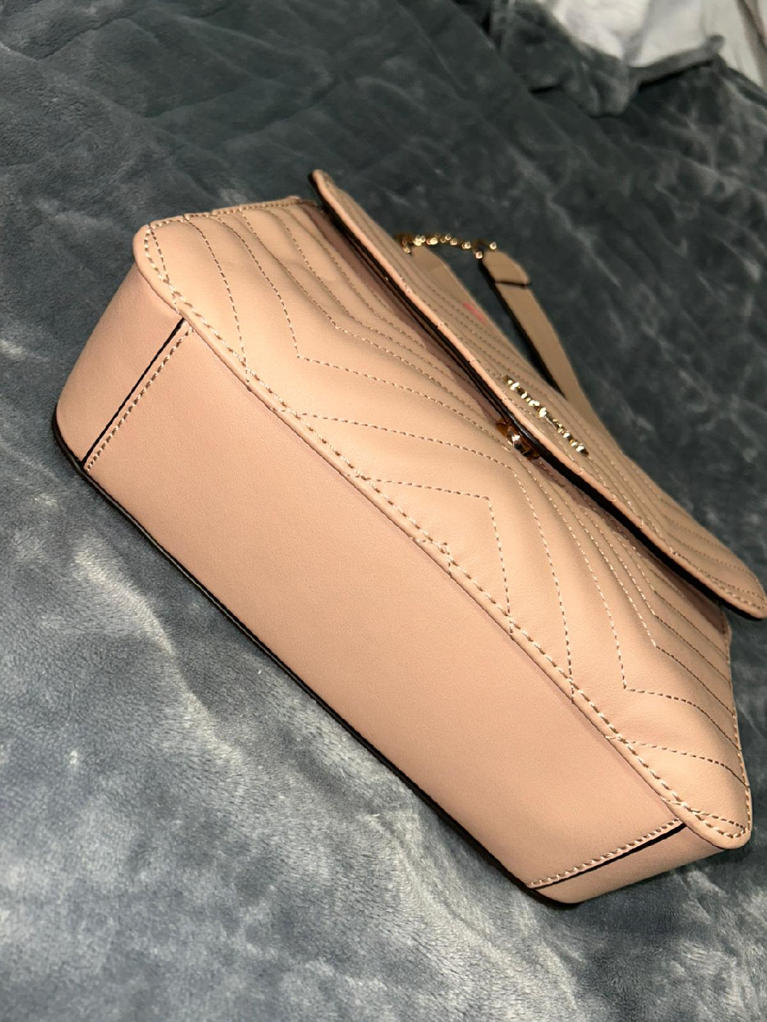 Guess Quilted Shoulder Bag - Light Pink - photo 4